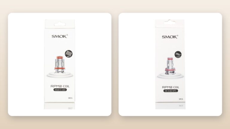SMOK RPM 2 coil 0.16 ohm Mesh ve 0.6 ohm DC MTL kutuları
